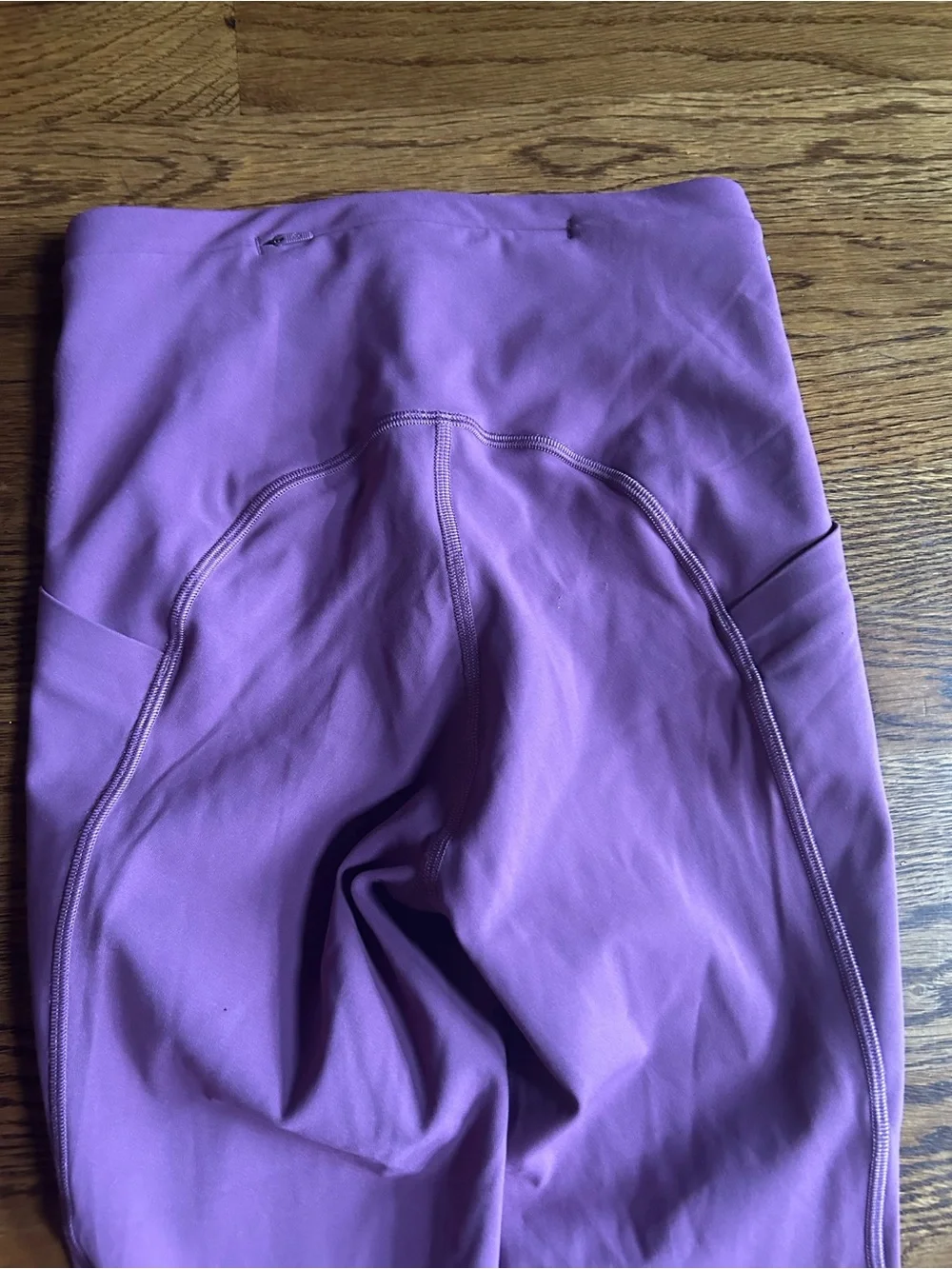 Lululemon Fast & Free High Rise Leggings Berry colored Side Pocket Size 2
